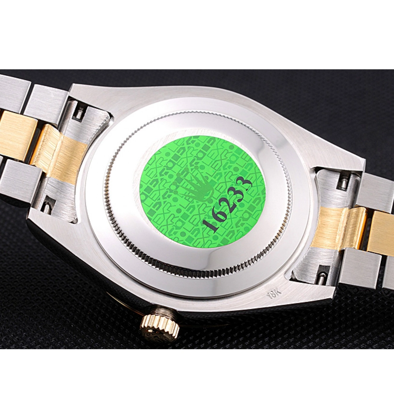 Good Copy Rolex Watches Dial Stainless Tone Gold Day-Date Two Steel 18k Rolex Gold Plated 0801